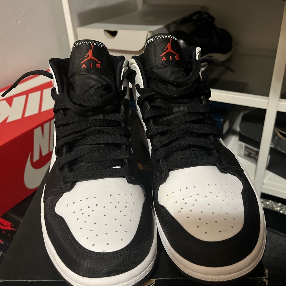 Jordan Black and White Sneakers